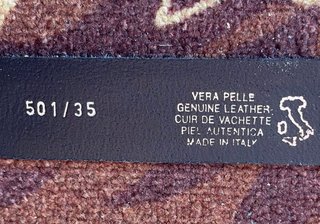Cintura Vera Pelle 120cm