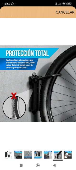 Soporte vertical para bicicleta