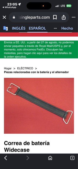 Recambio Ducati Clásica Nuevo Italia