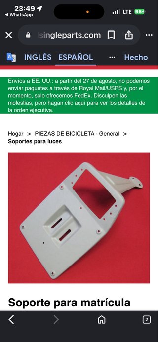 Recambio Ducati Clásica Nuevo Italia