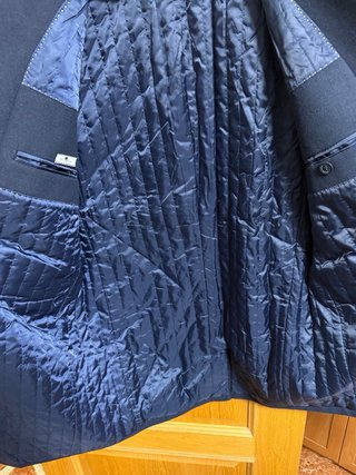 Elegante Abrigo Azul Marino MR. COOPER (Nuevo)