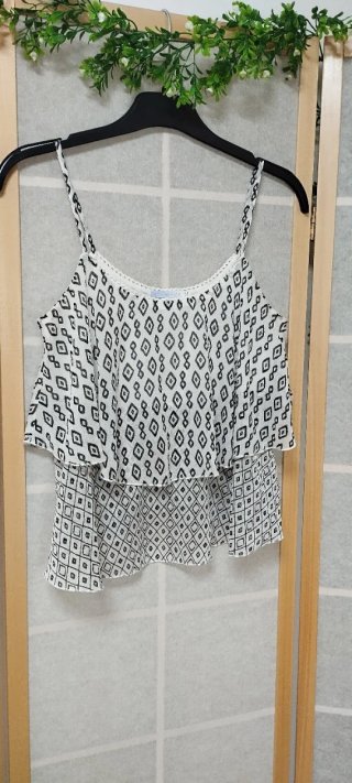 Blusa de tirantes estampada