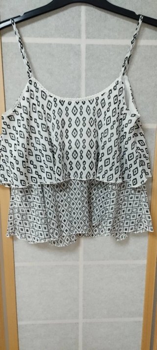 Blusa de tirantes estampada