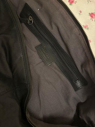 Bolso de cuero negro de gran calidad Abaccino