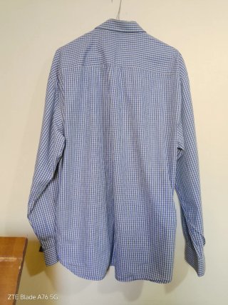 Camicia uomo Cotton Field quadri manica lunga