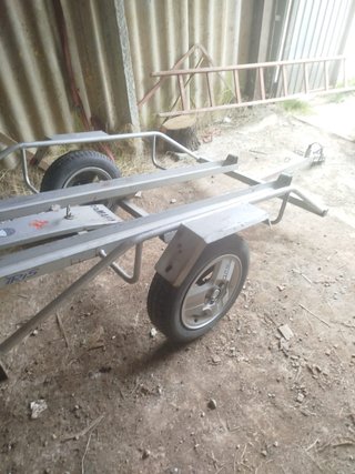 Remolque 2 motos rueda alta con papeles