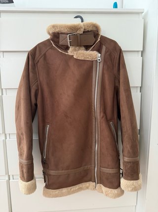 Chaqueta Aviador Marrón Forrada
