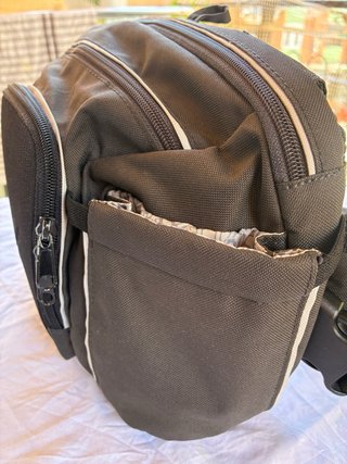 Bolso bandolera negro y gris