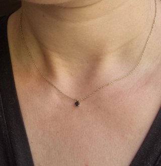 Colgante Aristocrazy Oro 9K Zafiro Azul