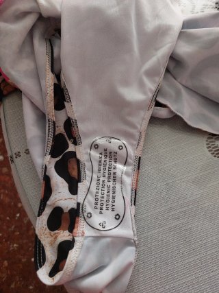 Bañador rosa estampado leopardo