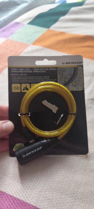 Candado Espiral Dunlop Dorado