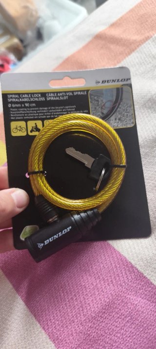 Candado Espiral Dunlop Dorado