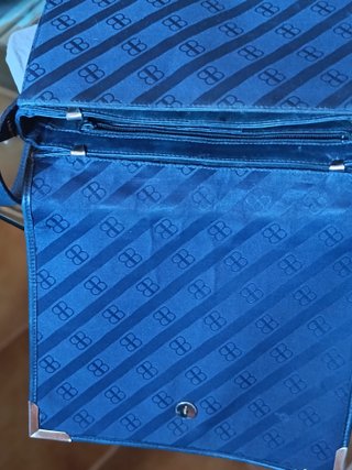 Borsa Balenciaga vintage monogram blu e oro