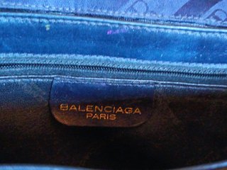 Borsa Balenciaga vintage monogram blu e oro