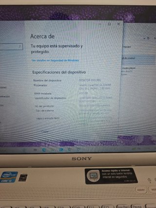 Portátil Sony Vaio Blanco