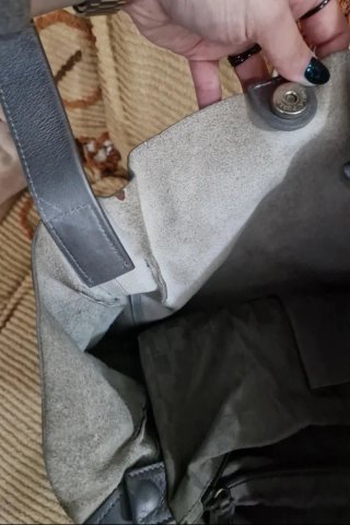 Borsa Furla Grigio Argento Pelle