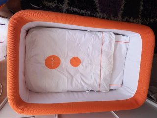 Minicuna Baby Clic Naranja