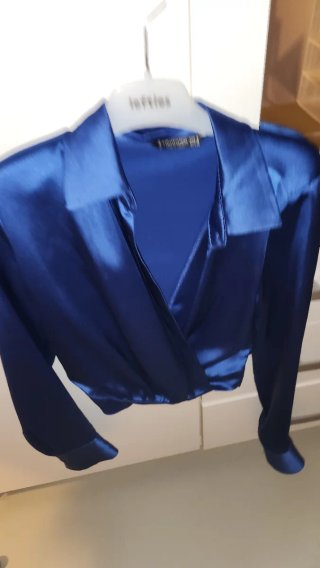 Blusa azul Stradivarius