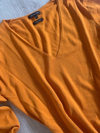 Jersey Massimo Dutti Algodón Naranja Talla M