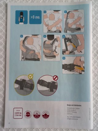 Mochila Portabebés Manduca First algodón orgánico