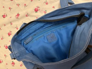 Bolso de cuero azul Jo & Mr Joe