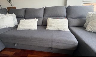 Sofá rinconera 6 plazas 345 cm con cama.