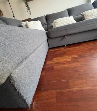Sofá rinconera 6 plazas 345 cm con cama.