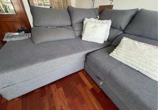 Sofá rinconera 6 plazas 345 cm con cama.