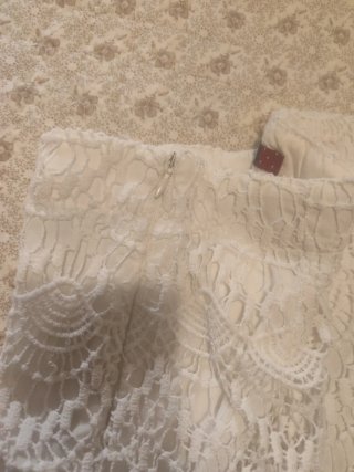 Pantalón corto Tizzas niña encaje blanco T.15/16