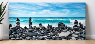 Cuadro Decorativo Zen Piedras Playa