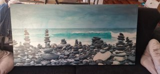 Cuadro Decorativo Zen Piedras Playa