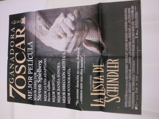 Póster Original La Lista de Schindler Ganador Osca