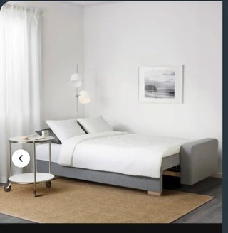 Sofá Cama Ikea Gralviken Gris con Almacenaje