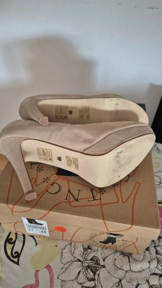 Zapatos de tacón TNG beige talla 40