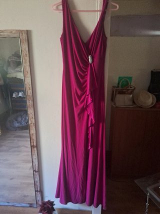 Vestido de fiesta Ralph Lauren rosa