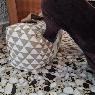 Corpiño fallera terciopelo y zapatos T:39,5 (30€)
