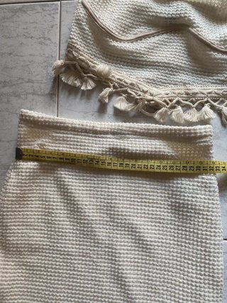 Conjunto Top y Falda Boho Crema