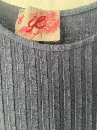 Vestido azul de punto talla única