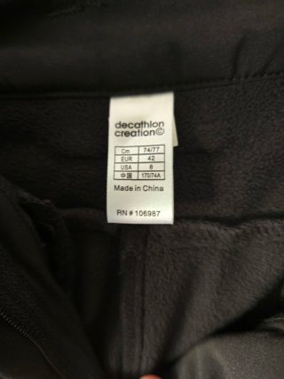 Pantalones de esquí negros Decathlon