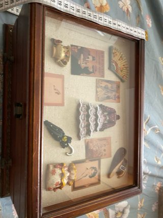 Joyero madera antiguo grande