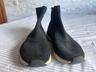 Botas Zara tipo calcetín negras