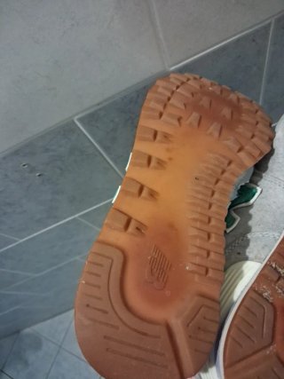 Scarpe New Balance grigie e verdi