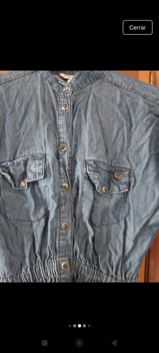 Vestido vaquero manga corta
