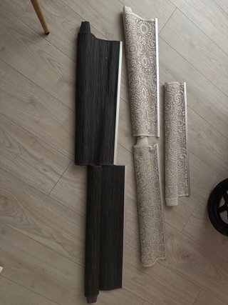 Estructura Paneles Japoneses Beige/Negro 5 panele