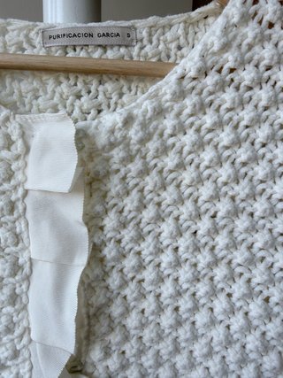 Bolero/Top Blanco Purificación García Talla S
