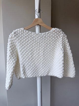 Bolero/Top Blanco Purificación García Talla S