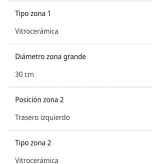 Vitrocerámica Teka 3 fuegos