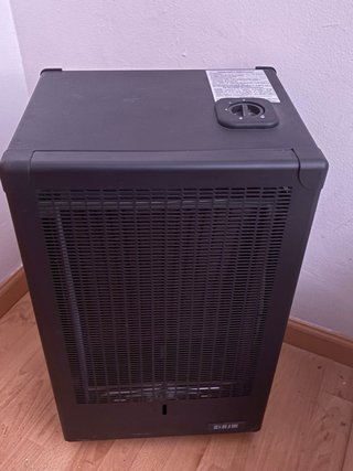 Estufa de gas negra