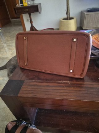 Bolso Hermes Marrón Piel