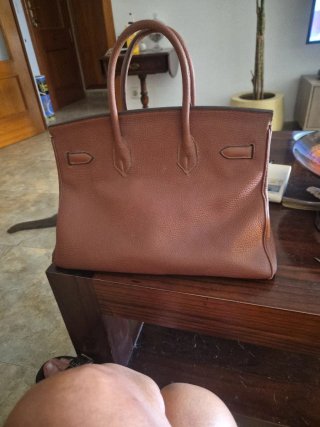 Bolso Hermes Marrón Piel